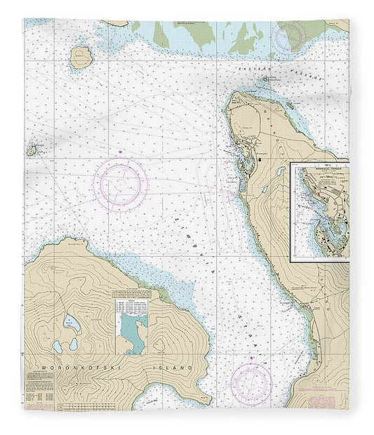 Nautical Chart 17384 Wrangell Harbor Approaches, Wrangell Harbor Blanket