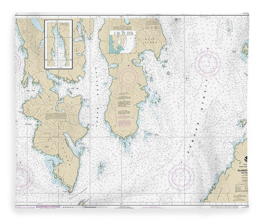 Nautical Chart 17386 Sumner Strait Southern Part Blanket