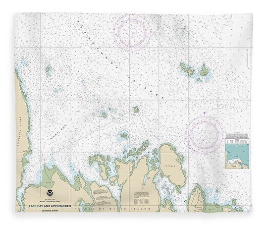 Nautical Chart 17401 Lake Bay Approaches, Clarence Str Blanket