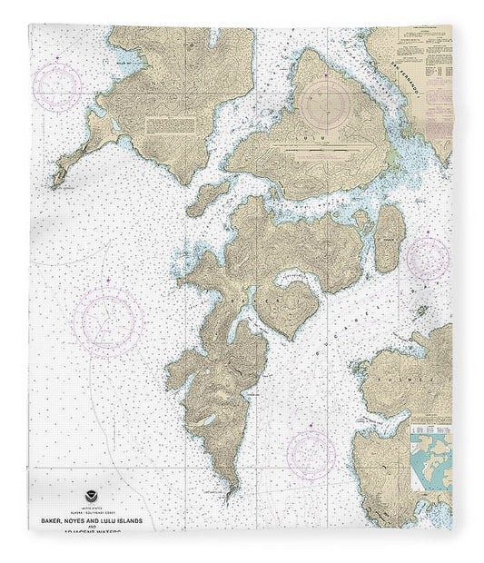 Nautical Chart 17406 Baker, Noyes, Luluislands Adjacent Waters Blanket