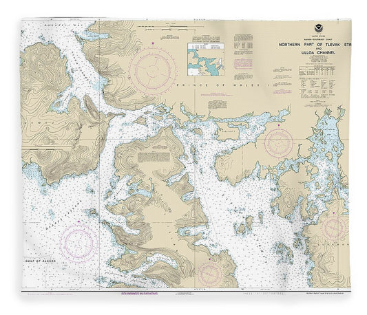 Nautical Chart 17407 Northern Part Tlevak Strait Uloa Channel Blanket