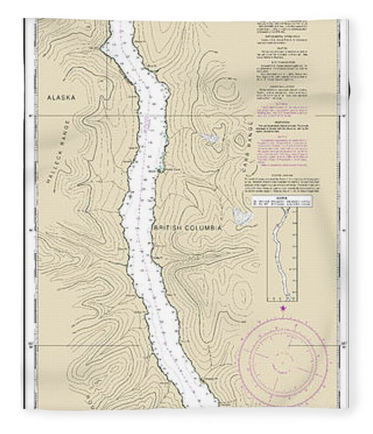Nautical Chart 17425 Portland Canal North Hattie Island Blanket