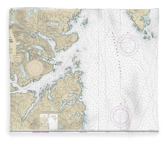 Nautical Chart 17432 Clarence Strait Moira Sound Blanket