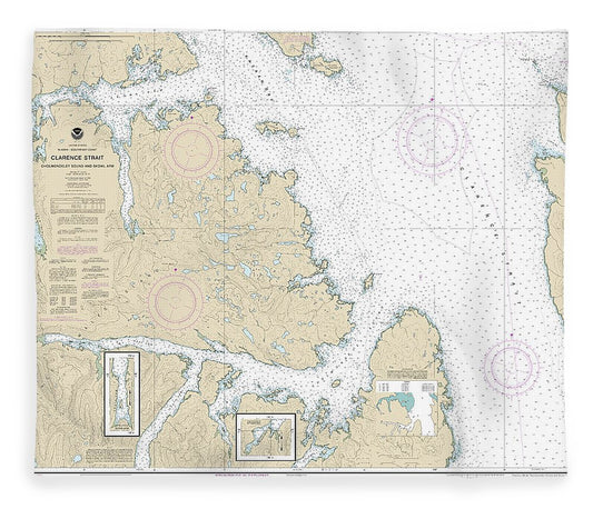 Nautical Chart 17436 Clarence Strait, Cholmondeley Sound Skowl Arm Blanket