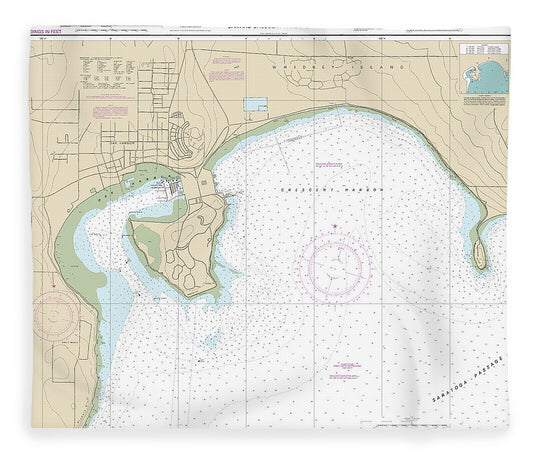Nautical Chart 18428 Oak Crescent Harbors Blanket