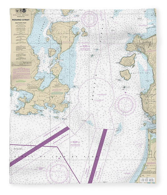 Nautical Chart 18429 Rosario Strait Southern Part Blanket
