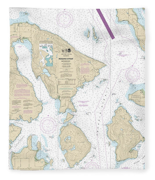 Nautical Chart 18430 Rosario Strait Northern Part Blanket