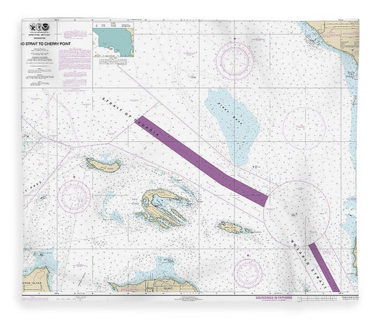 Nautical Chart 18431 Rosario Stait Cherry Point Blanket