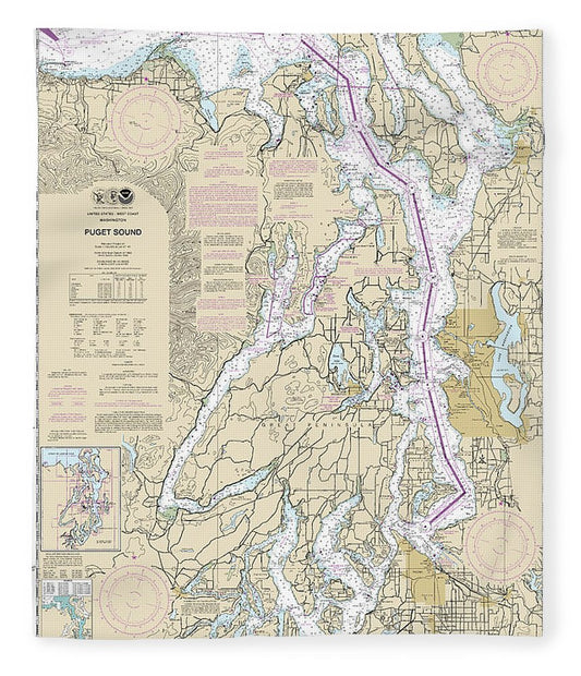Nautical Chart 18440 Puget Sound Blanket