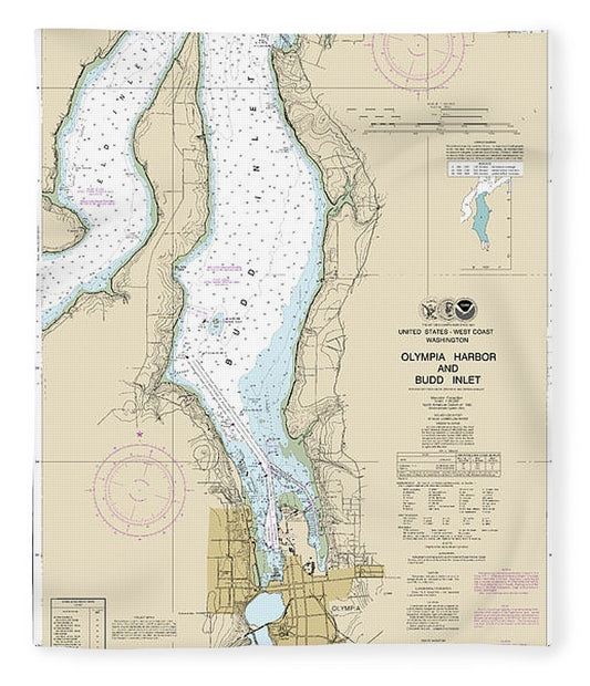 Nautical Chart 18456 Olympia Harbor Budd Inlet Blanket
