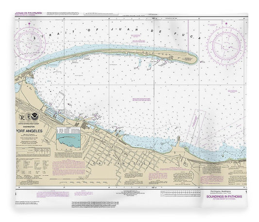 Nautical Chart 18468 Port Angeles Blanket