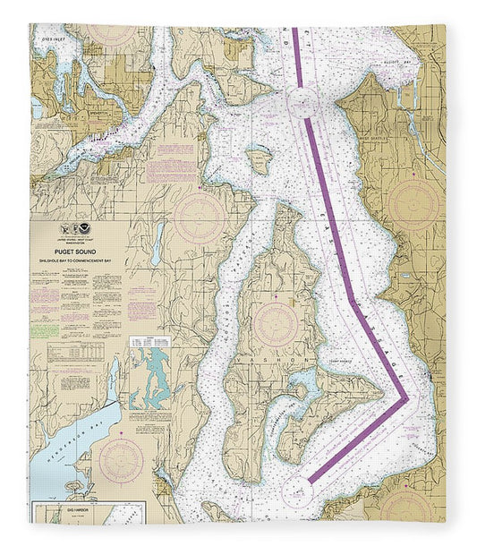 Nautical Chart 18474 Puget Sound Shilshole Bay Commencement Bay Blanket
