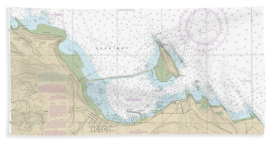Nautical Chart-18484 Neah Bay - Beach Towel