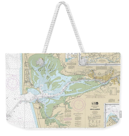 Nautical Chart-18502 Grays Harbor, Westhaven Cove - Weekender Tote Bag