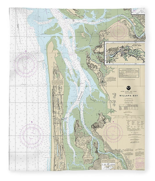 Nautical Chart 18504 Willapa Bay, Toke Pt Blanket