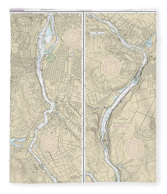 Nautical Chart 18528 Willamette River Portland Walnut Eddy Blanket