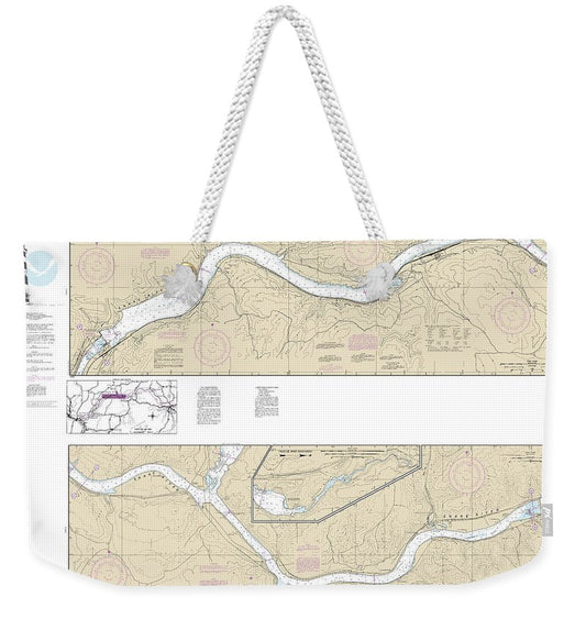 Nautical Chart-18546 Snake River-lake Herbert G West - Weekender Tote Bag