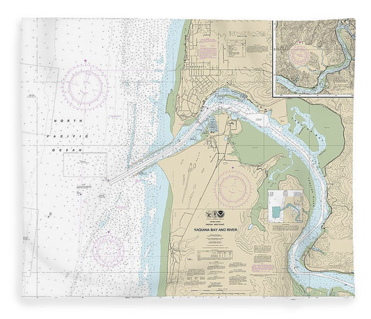 Nautical Chart 18581 Yaquina Bay River, Continuation Yaquina River Blanket