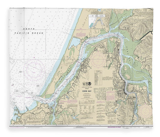 Nautical Chart 18587 Coos Bay Blanket