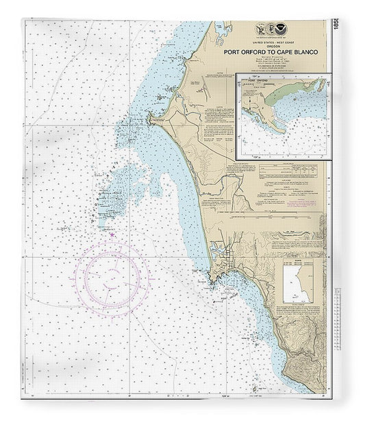 Nautical Chart 18589 Port Orford Cape Blanco, Port Orford Blanket