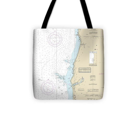 Nautical Chart 18601 Cape Sebastian Humbug Mountain Tote Bag