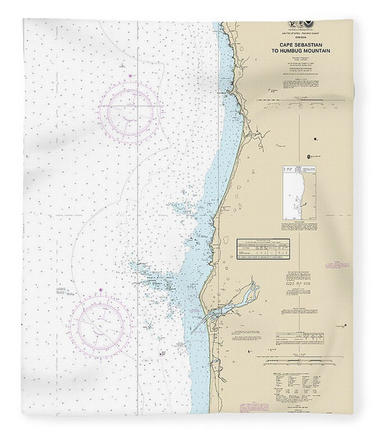 Nautical Chart 18601 Cape Sebastian Humbug Mountain Blanket