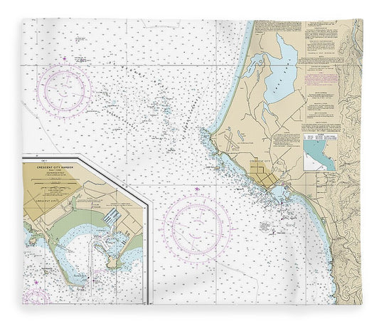 Nautical Chart 18603 St George Reef Crescent City Harbor, Crescent City Harbor Blanket