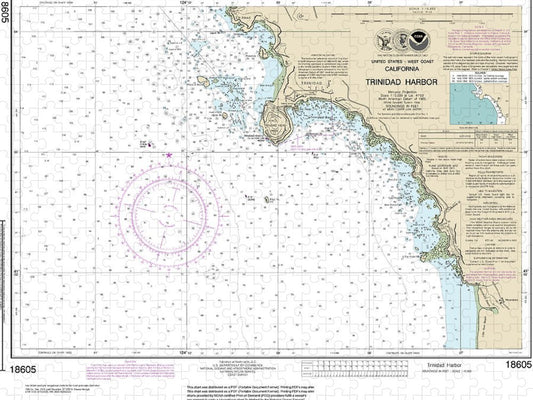 Nautical Chart 18605 Trinidad Harbor Puzzle