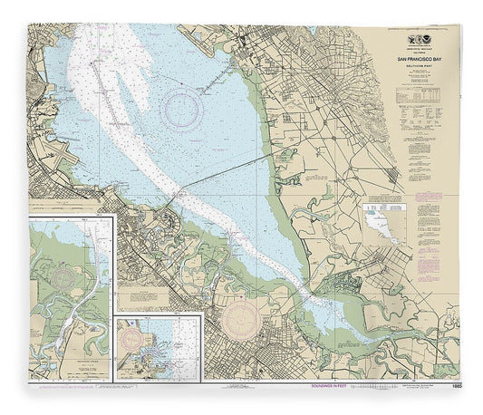 Nautical Chart 18651 San Francisco Bay Southern Part, Redwood Creek, Oyster Point Blanket