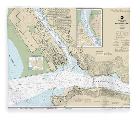 Nautical Chart 18655 Mare Island Strait Blanket