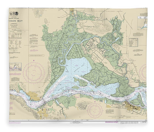 Nautical Chart 18656 Suisun Bay Blanket