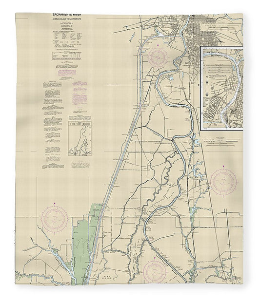 Nautical Chart 18662 Sacramento River Andrus Island Sacramento Blanket