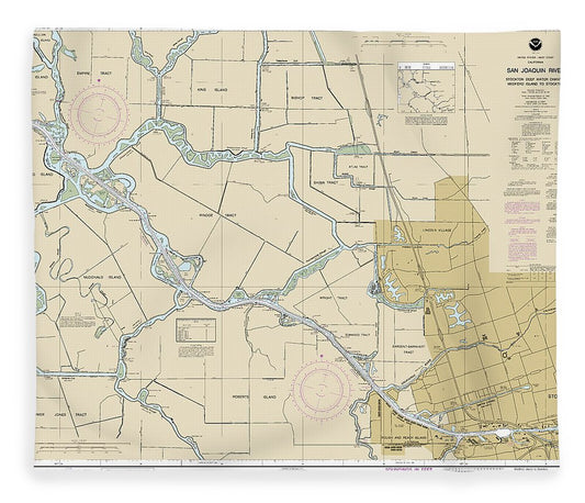 Nautical Chart 18663 San Joaquin River Stockton Deep Water Channel Medford Island Stockton Blanket