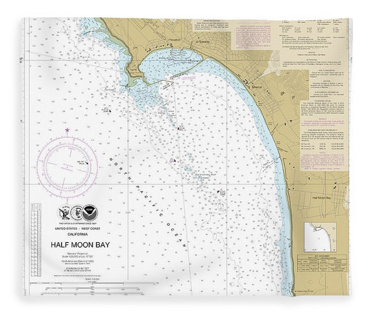 Nautical Chart 18682 Half Moon Bay Blanket