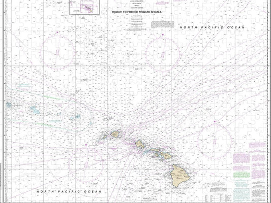 Nautical Chart 19007 Hawaii French Frigate Shoals Puzzle
