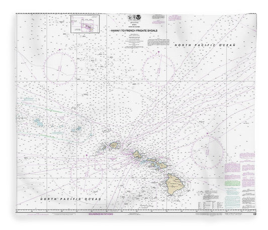 Nautical Chart 19007 Hawaii French Frigate Shoals Blanket