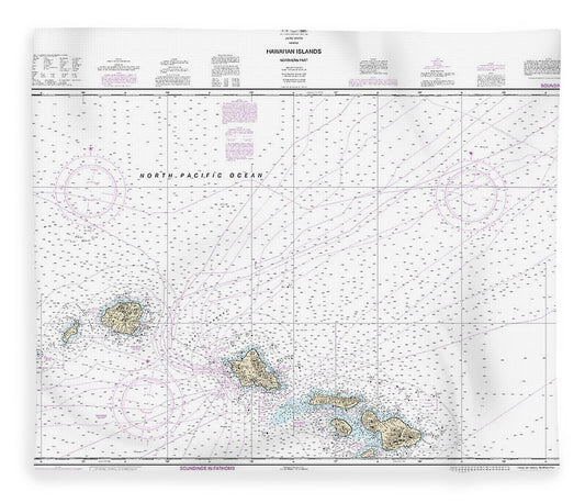 Nautical Chart 19013 Hawaiian Islands Northern Part Blanket