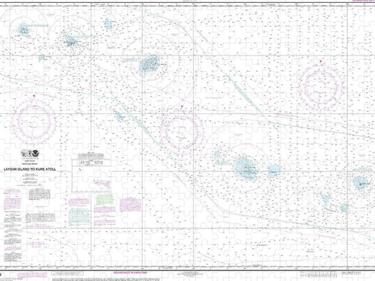 Nautical Chart 19022 Laysan Island Kure Atoll Puzzle