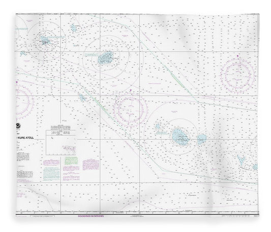 Nautical Chart 19022 Laysan Island Kure Atoll Blanket