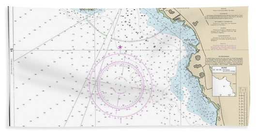 Nautical Chart-19331 Kailua Bay Island-hawaii - Beach Towel