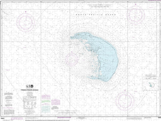 Nautical Chart 19401 French Frigate Shoals Puzzle