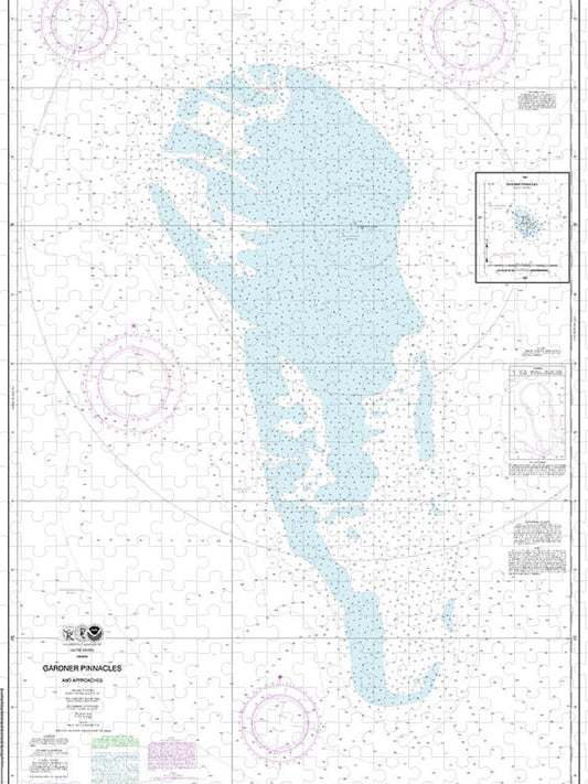 Nautical Chart 19421 Gardner Pinnacles Approaches, Gardner Pinnacles Puzzle