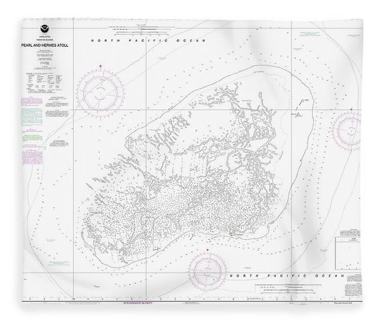 Nautical Chart 19461 Pearl Hermes Atoll Blanket