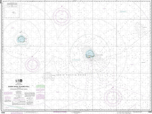Nautical Chart 19480 Gambia Shoal Kure Atoll Including Approaches The Midway Islands Puzzle