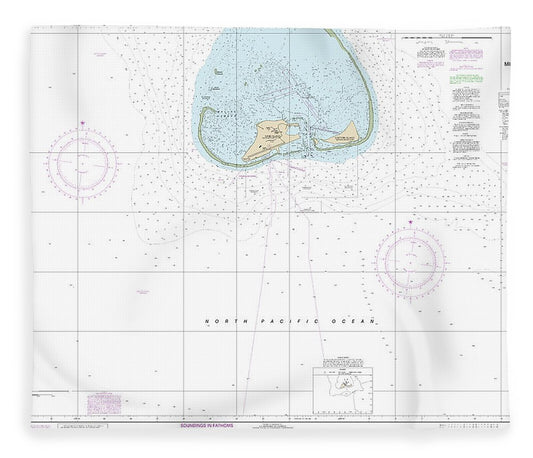 Nautical Chart 19481 Hawaiian Islands Midway Islands Blanket