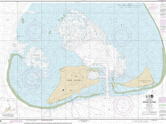 Nautical Chart 19482 Hawaiian Islands Midway Islands Puzzle