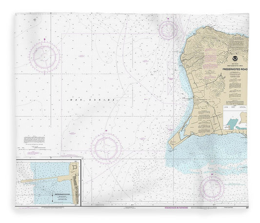 Nautical Chart 25644 Frederiksted Road, Frederiksted Pier Blanket