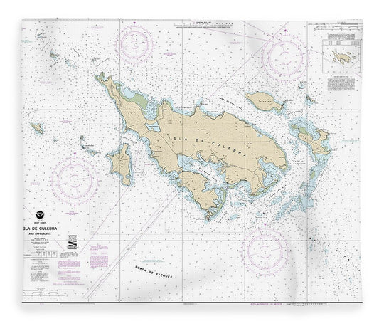 Nautical Chart 25653 Isla De Culebra Approaches Blanket