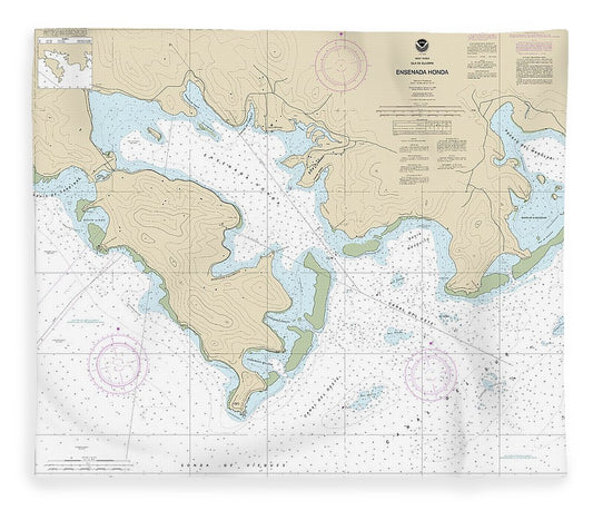 Nautical Chart 25654 Ensenada Honda Blanket