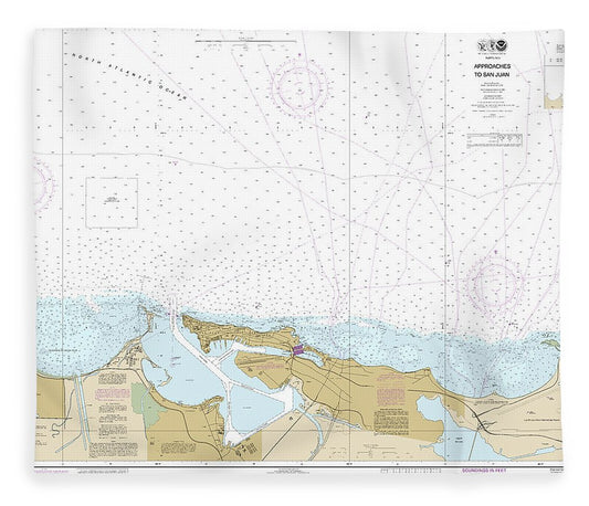 Nautical Chart 25669 Approaches San Juan Harbor Blanket